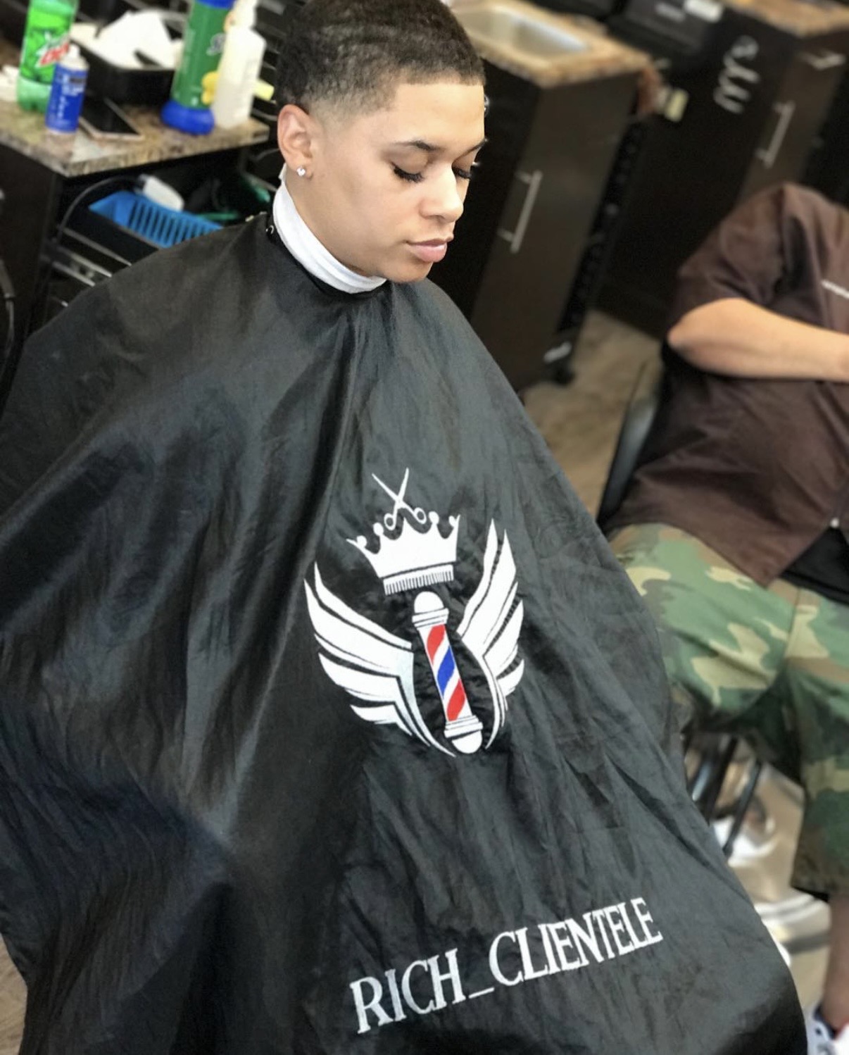 Rich Clientele client haircut 12